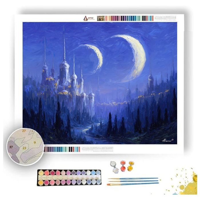 MOONVEIL CITADEL - Paint by Numbers Full Kit