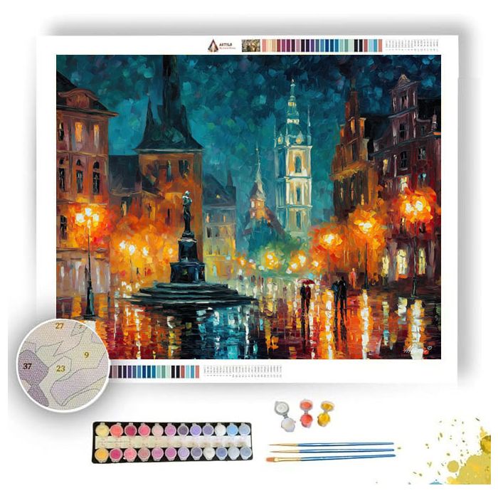 ARCANE MARKET SQUARE - Paint by Numbers Full Kit