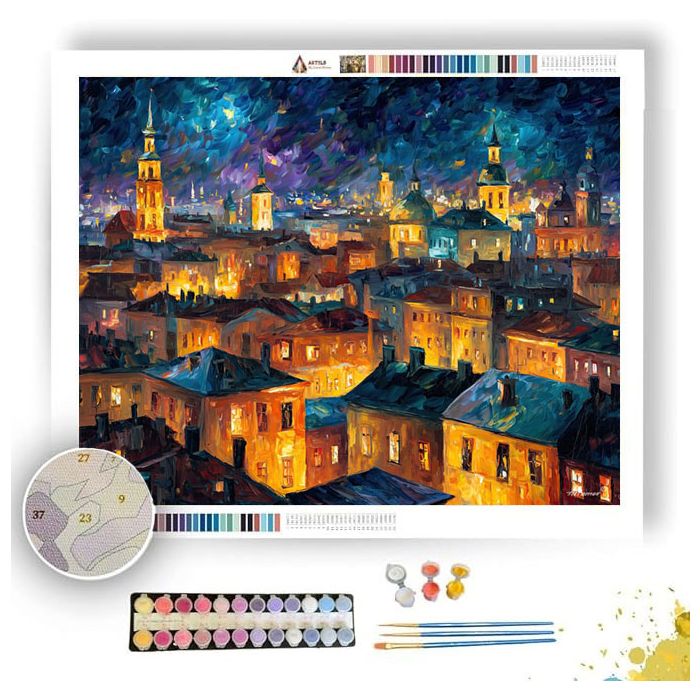 STARFALL ROOF CITY - Paint by Numbers Full Kit