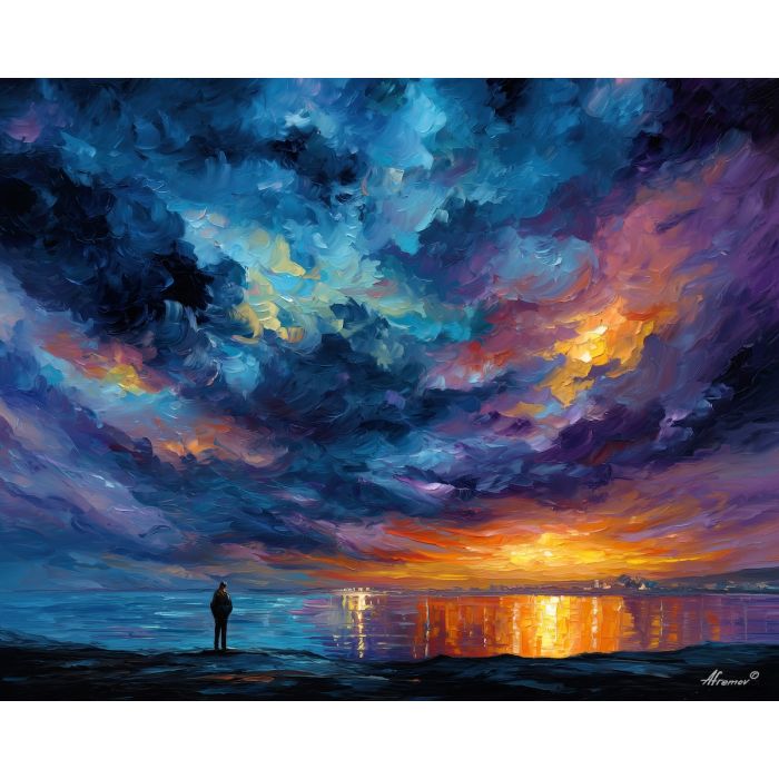 storm sage,fantasy magic,oil painting,afremov style