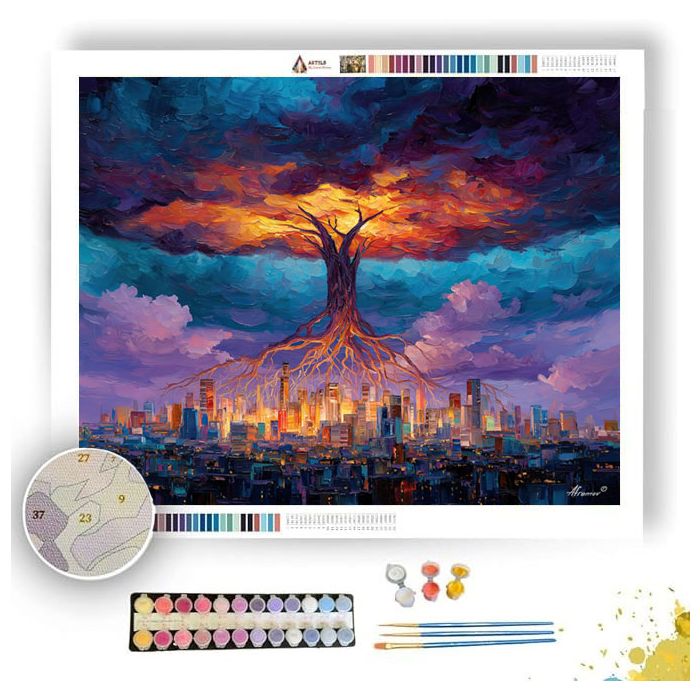 ROOTBOUND SKY CITY - Paint by Numbers Full Kit