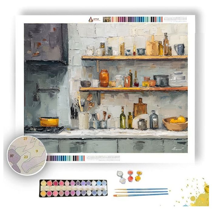 OPEN KITCHEN - Paint by Numbers Full Kit