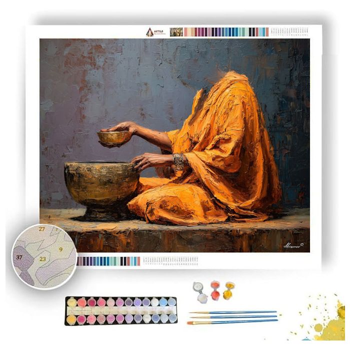 AMBER GESTURE - Paint by Numbers Full Kit
