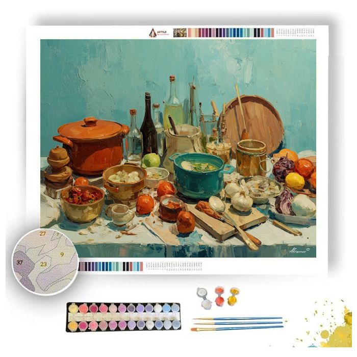 GATHERED WARM RITUAL - Paint by Numbers Full Kit