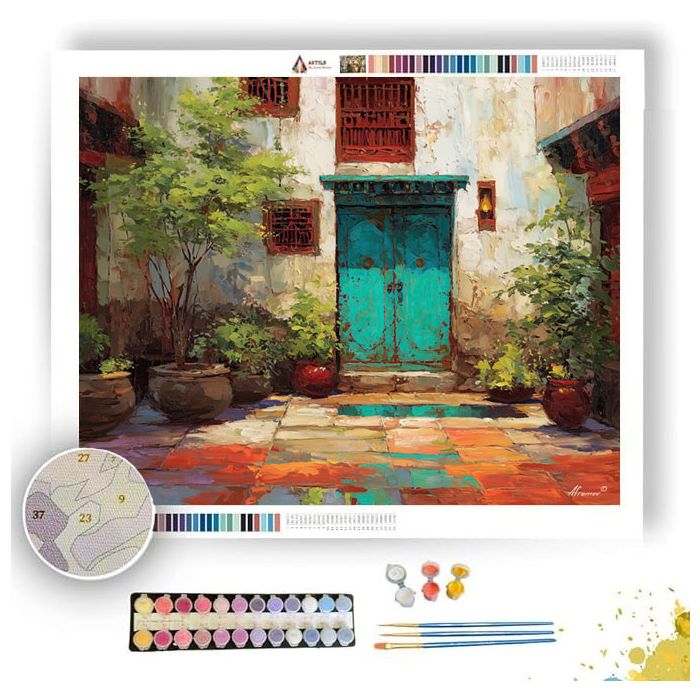 WARM COURTYARD - Paint by Numbers Full Kit