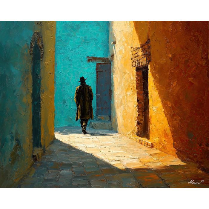 hidden, shadow, palette knife, oil painting, impasto, thick pigment, layered surface, scraped paint, textured strokes, expressive surface, material depth, hand painted, visual balance, atmospheric, color interaction, paint ridges, manual technique