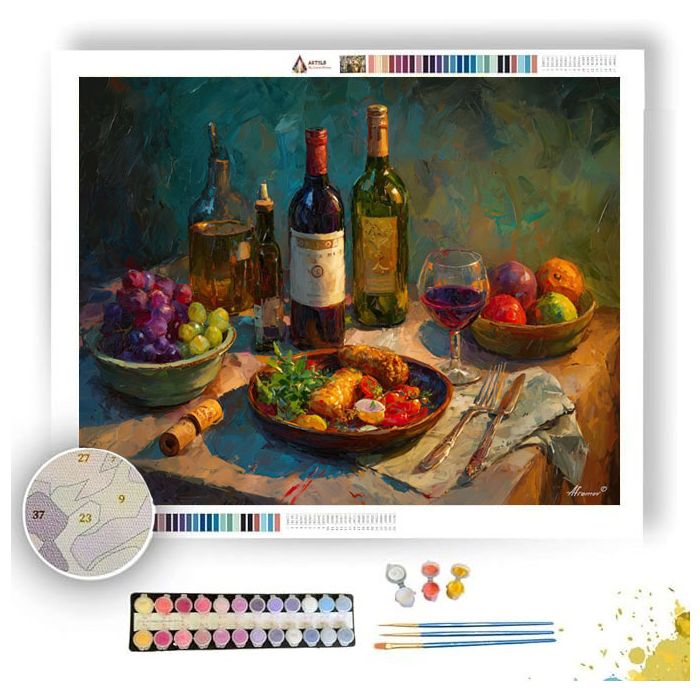 EVENING PREPARED MEAL - Paint by Numbers Full Kit