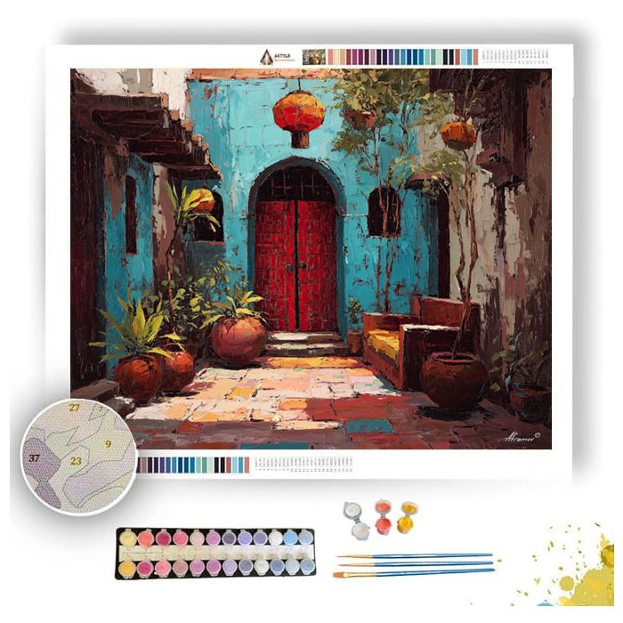 INTERIOR COURTYARD - Paint by Numbers Full Kit