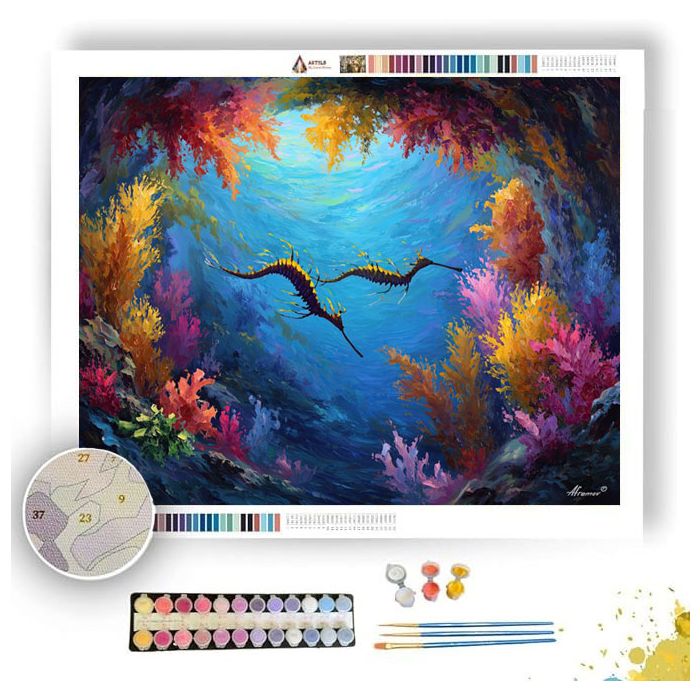 SEA DRAGON CROSSING - Paint by Numbers Full Kit