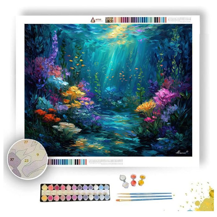 AURORA TIDE GARDENS - Paint by Numbers Full Kit