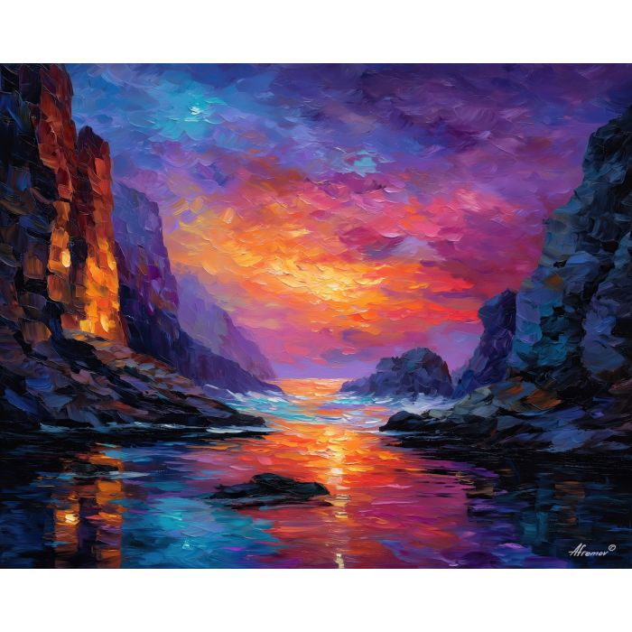 siren underwater,water magic,oil painting,afremov style