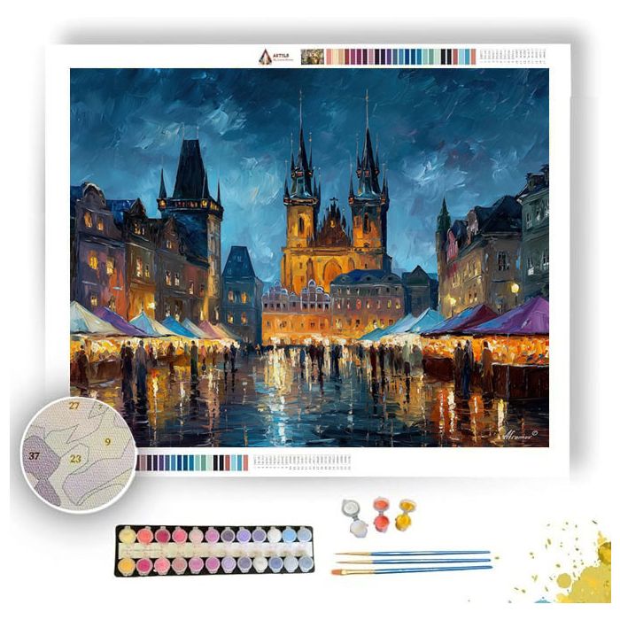 TWILIGHT SPIRE MARKET - Paint by Numbers Full Kit
