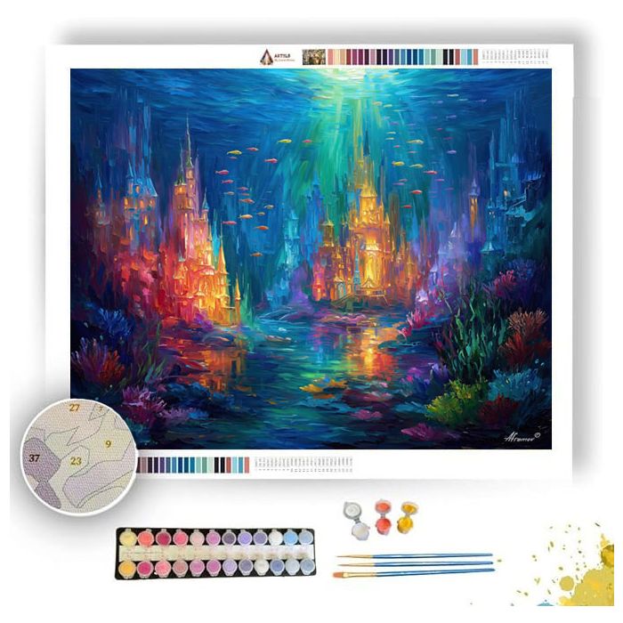 LUMINOUS CORAL KINGDOM - Paint by Numbers Full Kit
