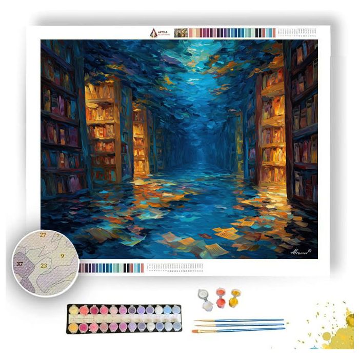 DEEPWATER LIBRARY - Paint by Numbers Full Kit