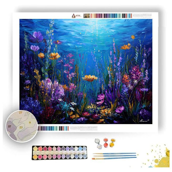 OCEAN BLOOM MEADOW - Paint by Numbers Full Kit