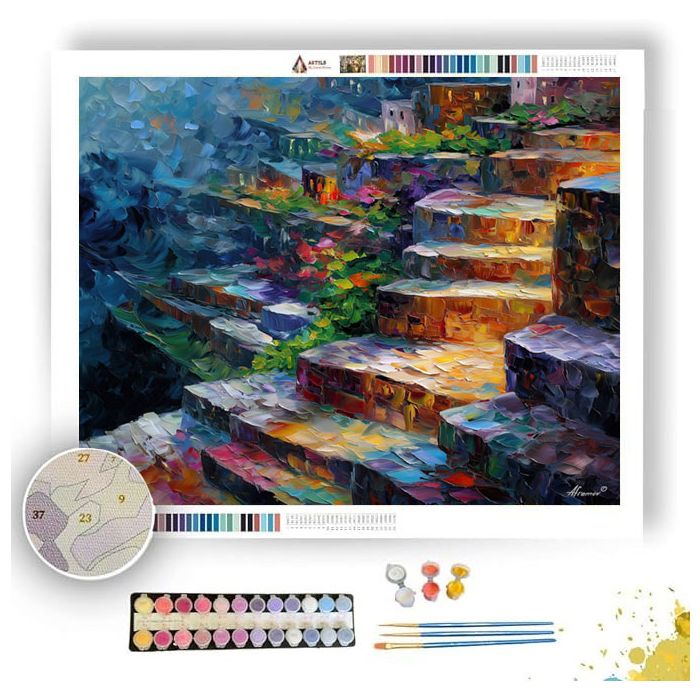 RIVERSTONE TERRACES - Paint by Numbers Full Kit