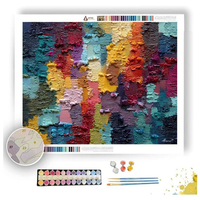 LOOSE KNOTTED PATTERN - Paint by Numbers Full Kit