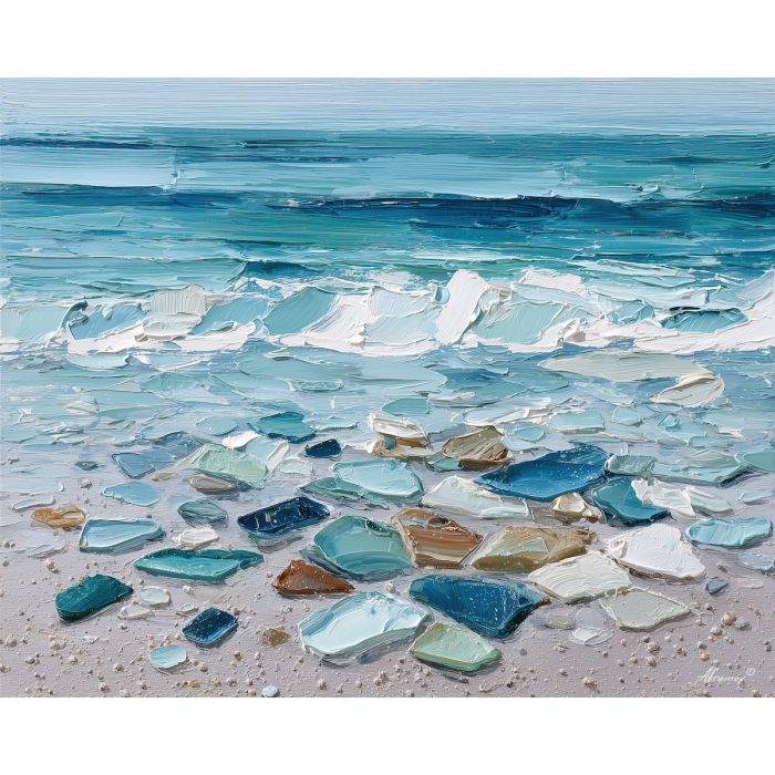 pale, clear, surface, palette knife, oil painting, impasto, thick pigment, layered surface, scraped paint, textured strokes, expressive surface, material depth, hand painted, visual balance, atmospheric, color interaction, paint ridges, manual technique