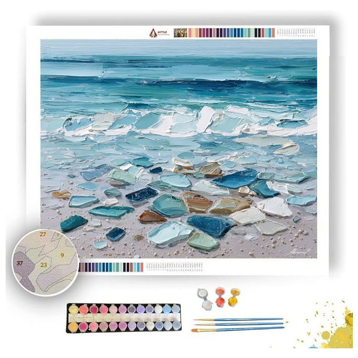 PALE CLEAR SURFACE - Paint by Numbers Full Kit