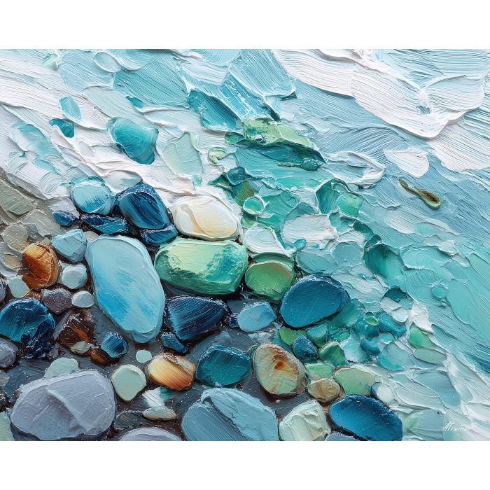 softened, detail, palette knife, oil painting, impasto, thick pigment, layered surface, scraped paint, textured strokes, expressive surface, material depth, hand painted, visual balance, atmospheric, color interaction, paint ridges, manual technique