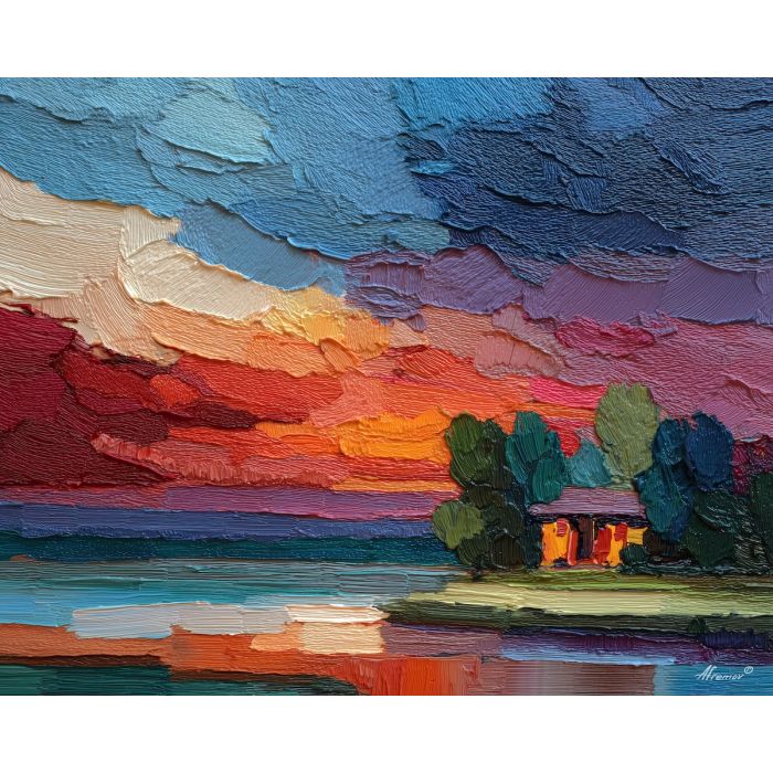 quiet, bundle, palette knife, oil painting, impasto, thick pigment, layered surface, scraped paint, textured strokes, expressive surface, material depth, hand painted, visual balance, atmospheric, color interaction, paint ridges, manual technique