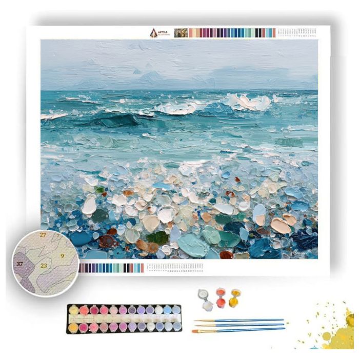 PALE CLEAR SHAPE - Paint by Numbers Full Kit