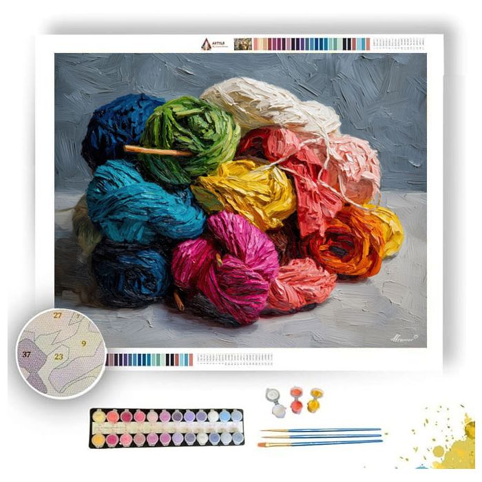 INTERLACED LOOSE BUNDLE - Paint by Numbers Full Kit