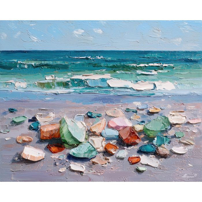 worn, find, palette knife, oil painting, impasto, thick pigment, layered surface, scraped paint, textured strokes, expressive surface, material depth, hand painted, visual balance, atmospheric, color interaction, paint ridges, manual technique