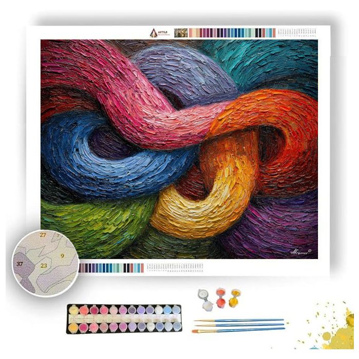 INTERLACED TACTILE THREAD - Paint by Numbers Full Kit