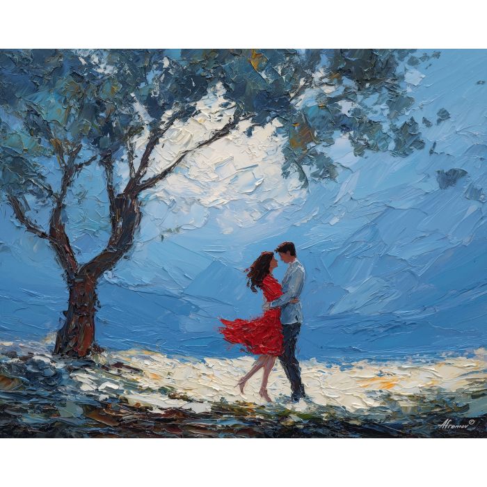 close, touch, palette knife, oil painting, impasto, thick pigment, layered surface, scraped paint, textured strokes, expressive surface, material depth, hand painted, visual balance, atmospheric, color interaction, paint ridges, manual technique