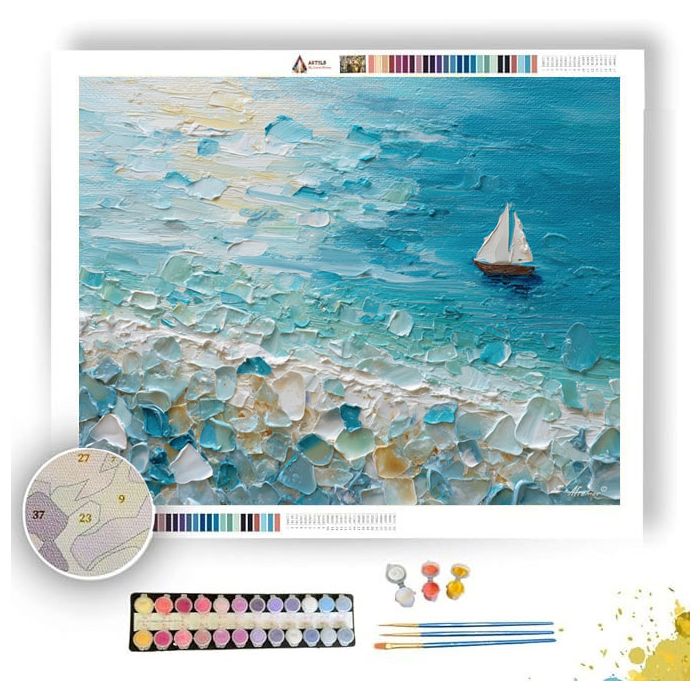 SOFTENED CLEAR MOMENT - Paint by Numbers Full Kit