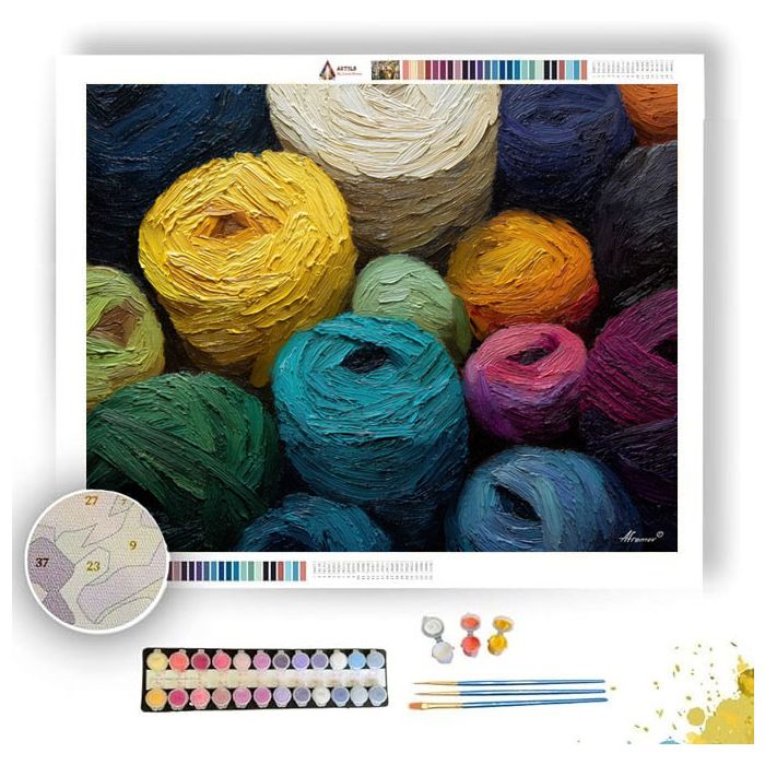 KNOTTED TEXTURE - Paint by Numbers Full Kit
