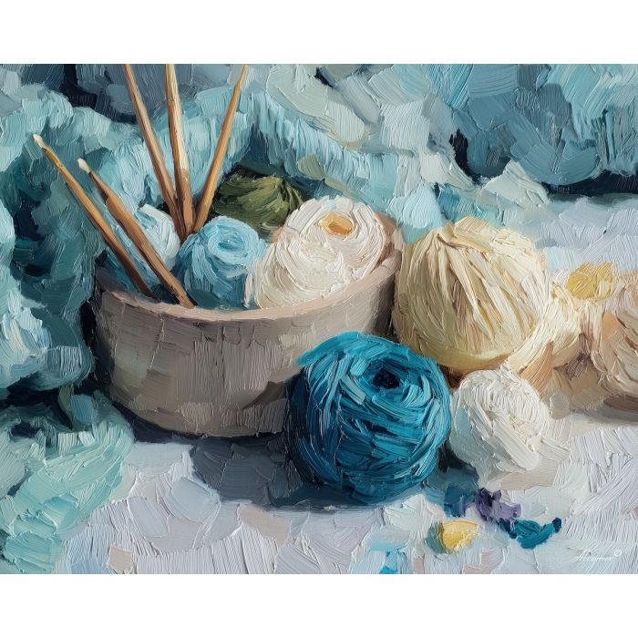 gentle, fold, palette knife, oil painting, impasto, thick pigment, layered surface, scraped paint, textured strokes, expressive surface, material depth, hand painted, visual balance, atmospheric, color interaction, paint ridges, manual technique