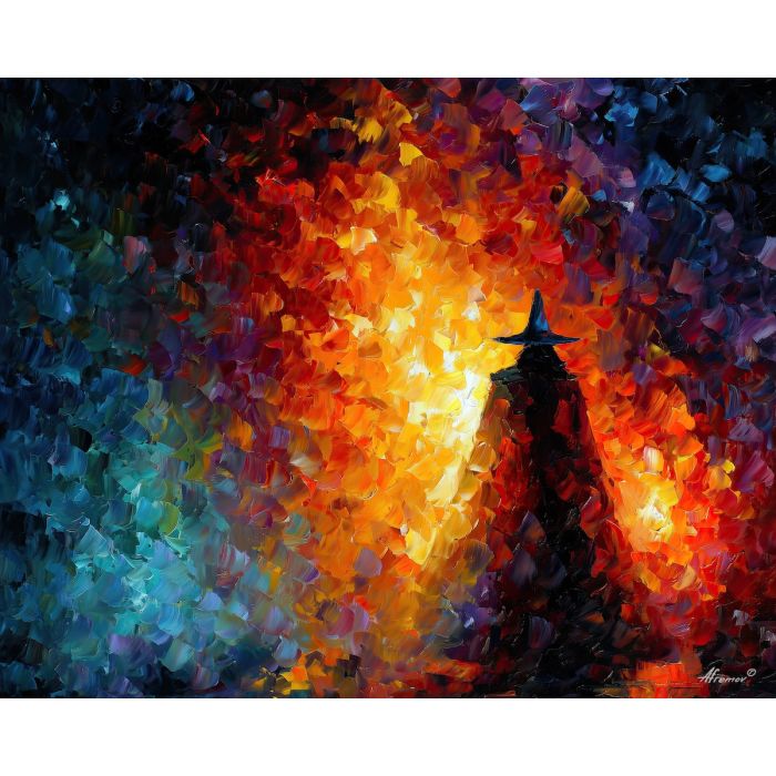 dark sage,obsidian magic,fantasy shadows,oil painting,afremov style