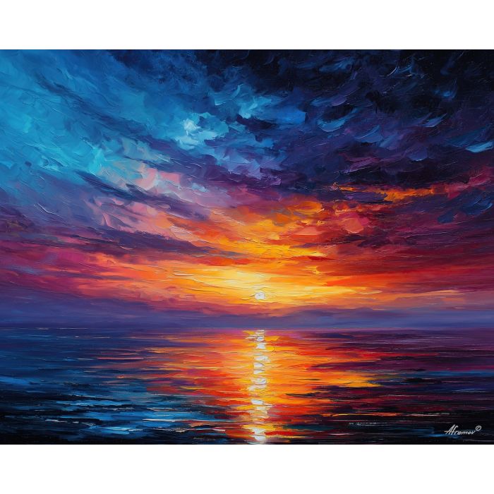 magic horizon,minimal landscape,soft fantasy,oil painting,afremov style