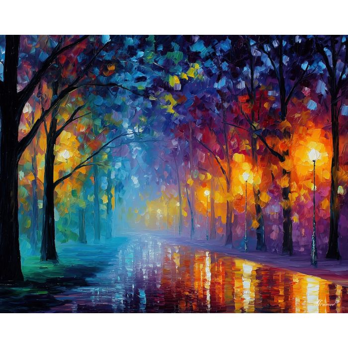 magic atmosphere,minimal fantasy,oil painting,afremov style