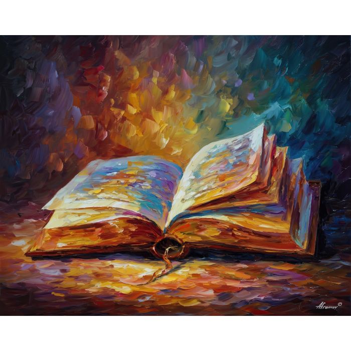 spellbook minimal,magic object,oil painting,afremov style