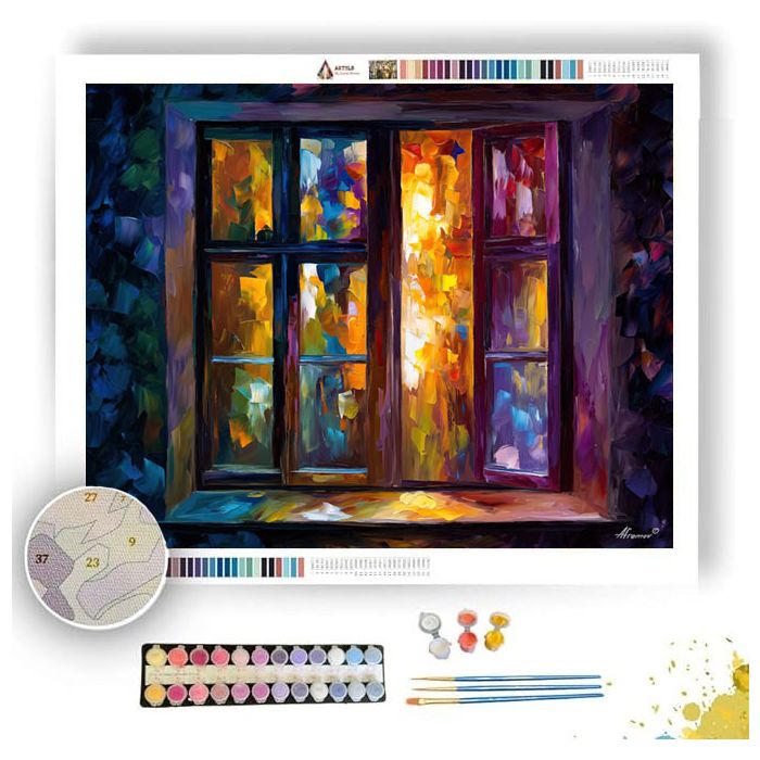 FAINT AURA WINDOW - Paint by Numbers Full Kit