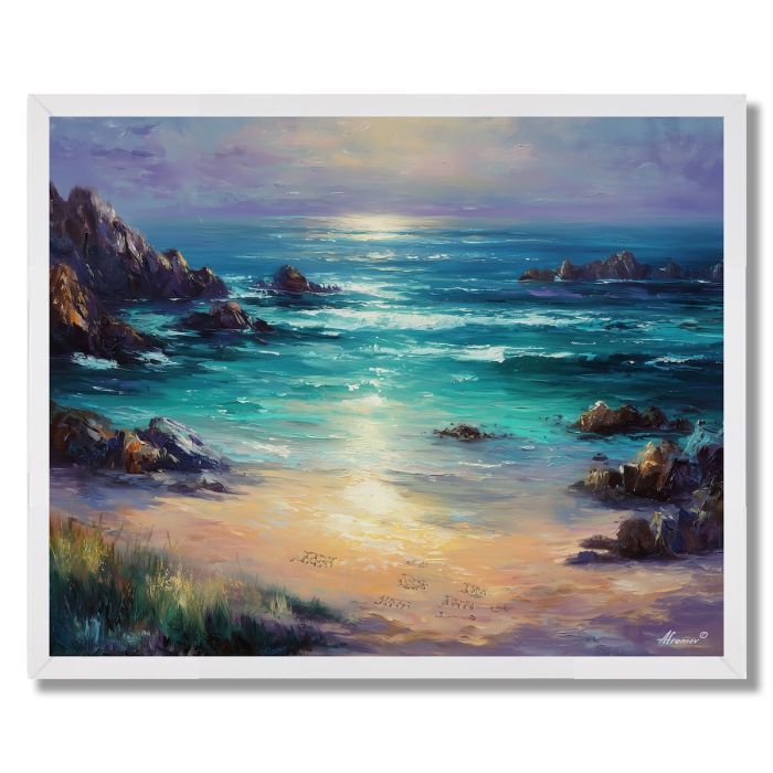 RUNEWASH SHORE - FRAMED