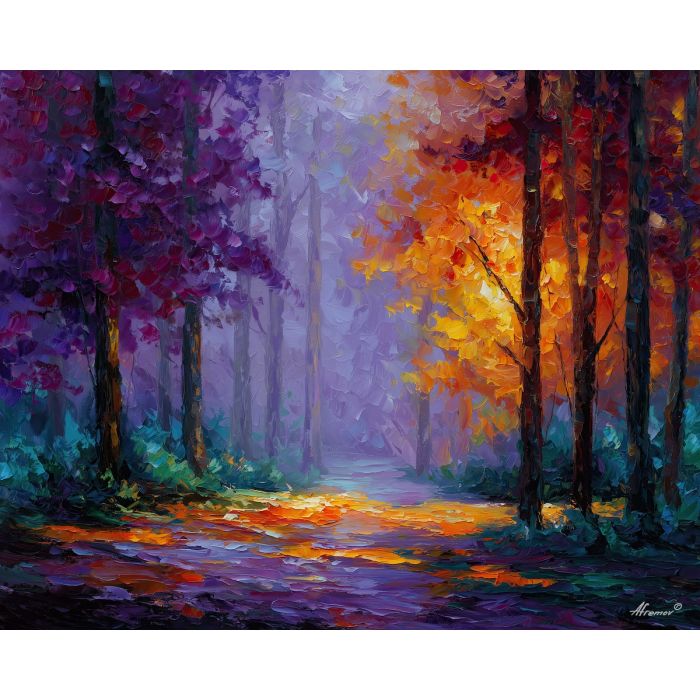 spell mark,minimal magic,oil painting,afremov style