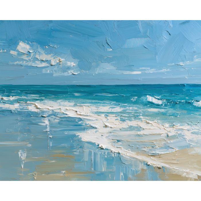 empty, distance, palette knife, oil painting, impasto, thick pigment, layered surface, scraped paint, textured strokes, expressive surface, material depth, hand painted, visual balance, atmospheric, color interaction, paint ridges, manual technique