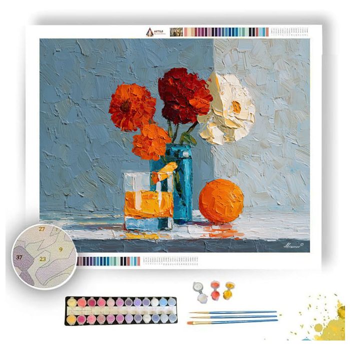 BOLD WARM COLOR - Paint by Numbers Full Kit