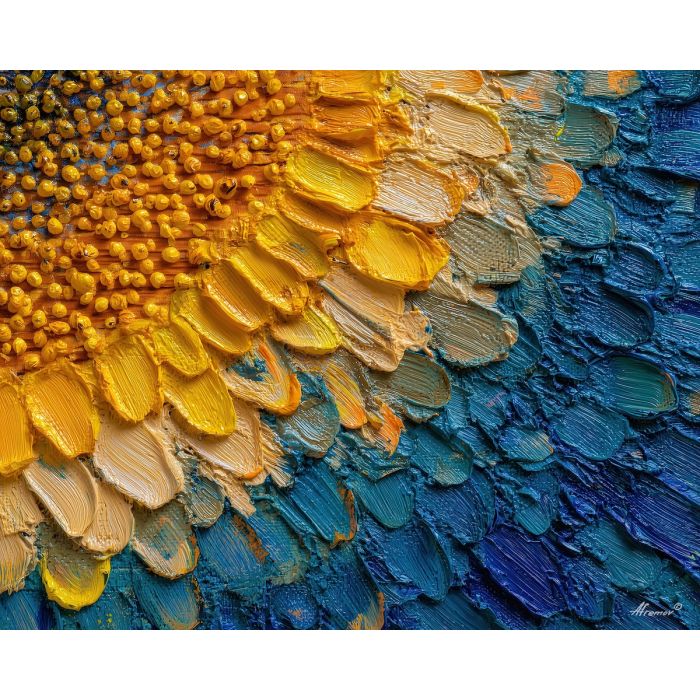 still, form, palette knife, oil painting, impasto, thick pigment, layered surface, scraped paint, textured strokes, expressive surface, material depth, hand painted, visual balance, atmospheric, color interaction, paint ridges, manual technique