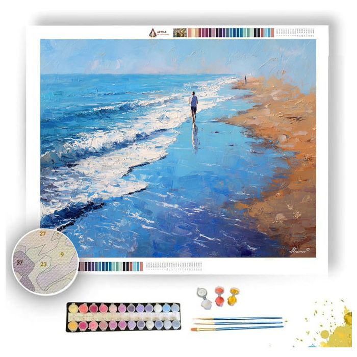 QUIET WIDE WALK - Paint by Numbers Full Kit