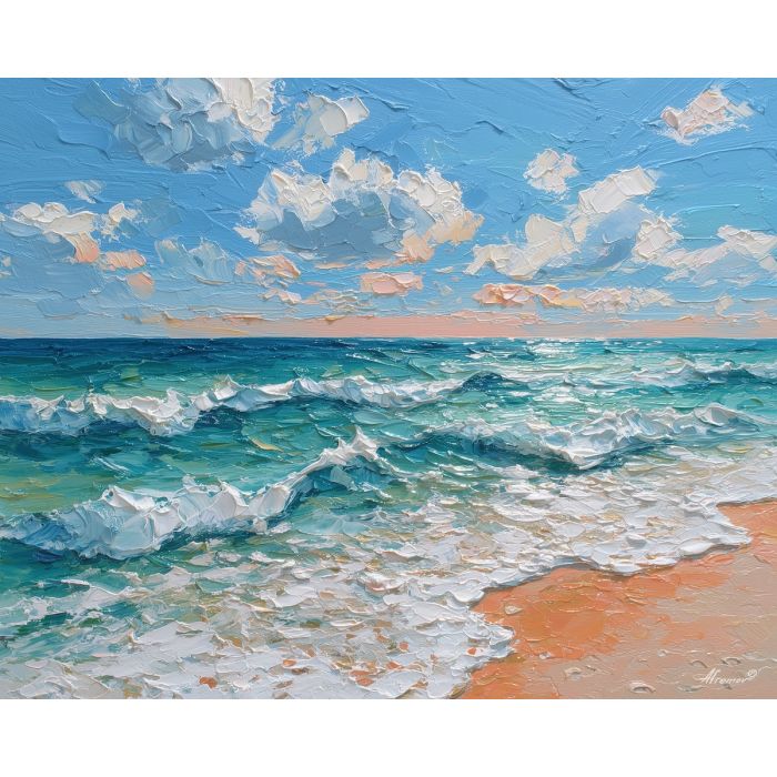 wide, afternoon, palette knife, oil painting, impasto, thick pigment, layered surface, scraped paint, textured strokes, expressive surface, material depth, hand painted, visual balance, atmospheric, color interaction, paint ridges, manual technique