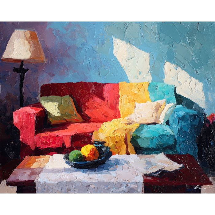 cut, bold, room, palette knife, oil painting, impasto, thick pigment, layered surface, scraped paint, textured strokes, expressive surface, material depth, hand painted, visual balance, atmospheric, color interaction, paint ridges, manual technique