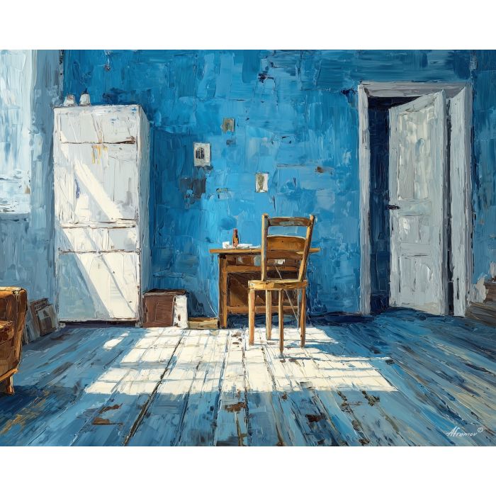 cut, space, palette knife, oil painting, impasto, thick pigment, layered surface, scraped paint, textured strokes, expressive surface, material depth, hand painted, visual balance, atmospheric, color interaction, paint ridges, manual technique