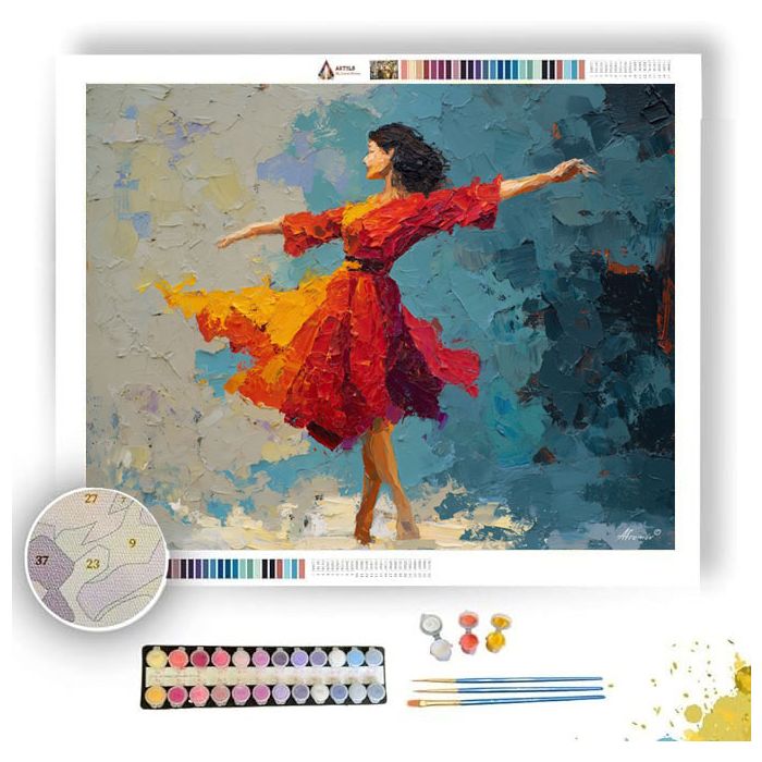 RHYTHMIC CUT FIGURE - Paint by Numbers Full Kit