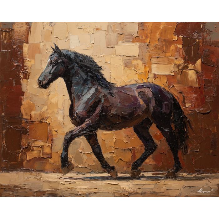 moving, stride, palette knife, oil painting, impasto, thick pigment, layered surface, scraped paint, textured strokes, expressive surface, material depth, hand painted, visual balance, atmospheric, color interaction, paint ridges, manual technique