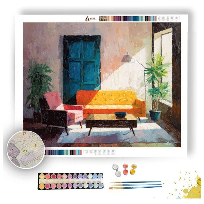 FLAT OPEN INTERIOR - Paint by Numbers Full Kit